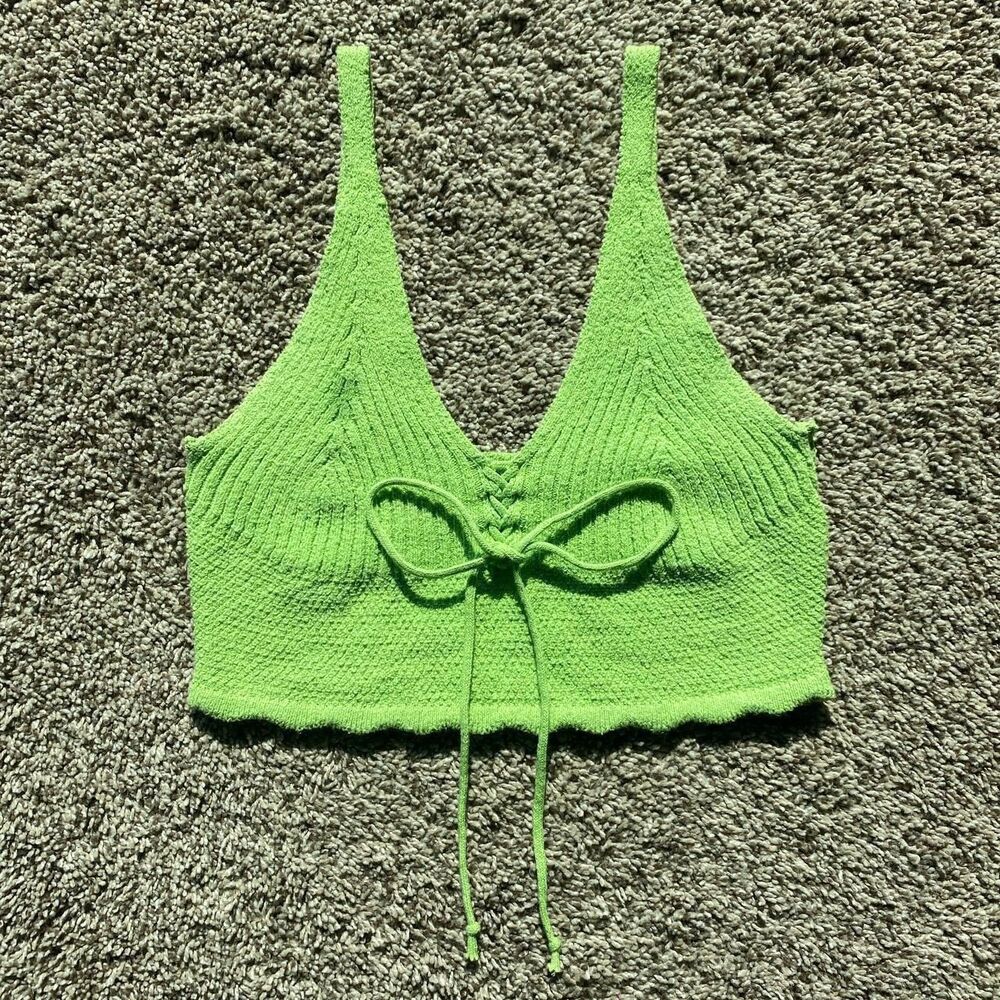 Zara Women's Green Vest - Picture 6 of 7